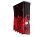 HEX Red Decal Style Skin for XBOX 360 Slim Vertical