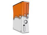 Ripped Colors Orange White Decal Style Skin for XBOX 360 Slim Vertical