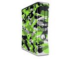 WraptorCamo Digital Camo Neon Green Decal Style Skin for XBOX 360 Slim Vertical