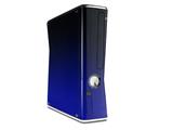 Smooth Fades Blue Black Decal Style Skin for XBOX 360 Slim Vertical