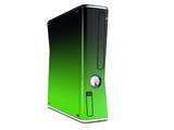 Smooth Fades Green Black Decal Style Skin for XBOX 360 Slim Vertical
