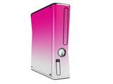Smooth Fades White Hot Pink Decal Style Skin for XBOX 360 Slim Vertical