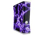 Electrify Purple Decal Style Skin for XBOX 360 Slim Vertical