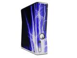 Lightning Blue Decal Style Skin for XBOX 360 Slim Vertical