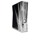 Lightning White Decal Style Skin for XBOX 360 Slim Vertical