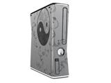 Feminine Yin Yang Gray Decal Style Skin for XBOX 360 Slim Vertical