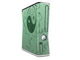 Feminine Yin Yang Green Decal Style Skin for XBOX 360 Slim Vertical