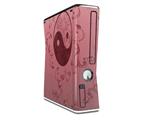 Feminine Yin Yang Red Decal Style Skin for XBOX 360 Slim Vertical