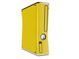 Solids Collection Yellow Decal Style Skin for XBOX 360 Slim Vertical