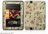 Flowers and Berries Orange Decal Style Skin fits 2012 Amazon Kindle Fire HD 7 inch