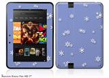 Snowflakes Decal Style Skin fits 2012 Amazon Kindle Fire HD 7 inch