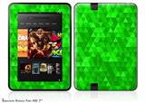 Triangle Mosaic Green Decal Style Skin fits 2012 Amazon Kindle Fire HD 7 inch