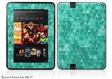 Triangle Mosaic Seafoam Green Decal Style Skin fits 2012 Amazon Kindle Fire HD 7 inch