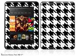 Houndstooth Black and White Decal Style Skin fits 2012 Amazon Kindle Fire HD 7 inch