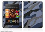 Camouflage Blue Decal Style Skin fits 2012 Amazon Kindle Fire HD 7 inch