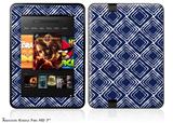 Wavey Navy Blue Decal Style Skin fits 2012 Amazon Kindle Fire HD 7 inch