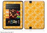 Wavey Orange Decal Style Skin fits 2012 Amazon Kindle Fire HD 7 inch