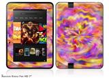 Tie Dye Pastel Decal Style Skin fits 2012 Amazon Kindle Fire HD 7 inch