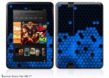HEX Blue Decal Style Skin fits 2012 Amazon Kindle Fire HD 7 inch