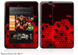 HEX Red Decal Style Skin fits 2012 Amazon Kindle Fire HD 7 inch