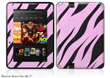 Zebra Skin Pink Decal Style Skin fits 2012 Amazon Kindle Fire HD 7 inch