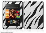 Zebra Skin Decal Style Skin fits 2012 Amazon Kindle Fire HD 7 inch