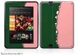 Ripped Colors Green Pink Decal Style Skin fits 2012 Amazon Kindle Fire HD 7 inch