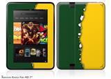 Ripped Colors Green Yellow Decal Style Skin fits 2012 Amazon Kindle Fire HD 7 inch