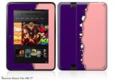Ripped Colors Purple Pink Decal Style Skin fits 2012 Amazon Kindle Fire HD 7 inch