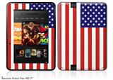 USA American Flag 01 Decal Style Skin fits 2012 Amazon Kindle Fire HD 7 inch