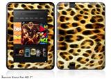 Fractal Fur Leopard Decal Style Skin fits 2012 Amazon Kindle Fire HD 7 inch