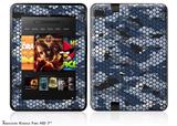 HEX Mesh Camo 01 Blue Decal Style Skin fits 2012 Amazon Kindle Fire HD 7 inch