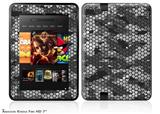 HEX Mesh Camo 01 Gray Decal Style Skin fits 2012 Amazon Kindle Fire HD 7 inch