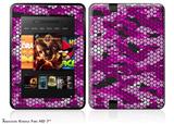 HEX Mesh Camo 01 Pink Decal Style Skin fits 2012 Amazon Kindle Fire HD 7 inch