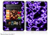 Electrify Purple Decal Style Skin fits 2012 Amazon Kindle Fire HD 7 inch
