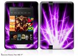 Lightning Purple Decal Style Skin fits 2012 Amazon Kindle Fire HD 7 inch