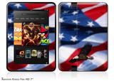 Ole Glory Bald Eagle Decal Style Skin fits 2012 Amazon Kindle Fire HD 7 inch