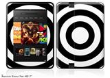 Bullseye Black and White Decal Style Skin fits 2012 Amazon Kindle Fire HD 7 inch