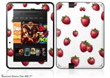 Strawberries on White Decal Style Skin fits 2012 Amazon Kindle Fire HD 7 inch