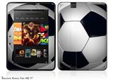 Soccer Ball Decal Style Skin fits 2012 Amazon Kindle Fire HD 7 inch