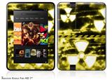 Radioactive Yellow Decal Style Skin fits 2012 Amazon Kindle Fire HD 7 inch