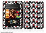 XO Hearts Decal Style Skin fits 2012 Amazon Kindle Fire HD 7 inch