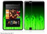 Fire Green Decal Style Skin fits 2012 Amazon Kindle Fire HD 7 inch
