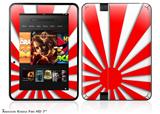Rising Sun Japanese Flag Red Decal Style Skin fits 2012 Amazon Kindle Fire HD 7 inch