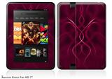 Abstract 01 Pink Decal Style Skin fits 2012 Amazon Kindle Fire HD 7 inch