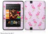 Flamingos on Pink Decal Style Skin fits 2012 Amazon Kindle Fire HD 7 inch
