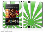 Rising Sun Japanese Flag Green Decal Style Skin fits 2012 Amazon Kindle Fire HD 7 inch