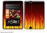Fire on Black Decal Style Skin fits 2012 Amazon Kindle Fire HD 7 inch