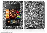 Aluminum Foil Decal Style Skin fits 2012 Amazon Kindle Fire HD 7 inch