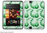 Petals Green Decal Style Skin fits 2012 Amazon Kindle Fire HD 7 inch